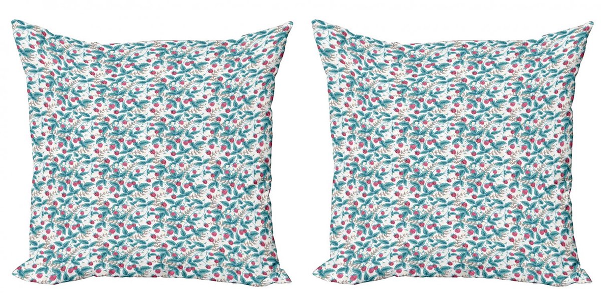 ABAKUHAUS Fruit kussenhoezen-set – 2x45x45 – dubbelzijdig – multicolor Mehrfarbig