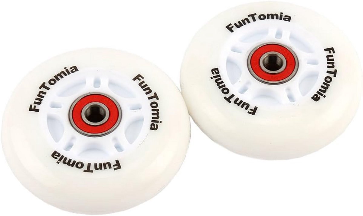 2x LED Wielen voor Waveboard met ABEC-9 Kogellagers - 80mm - Inclusief Magnetische Spacers