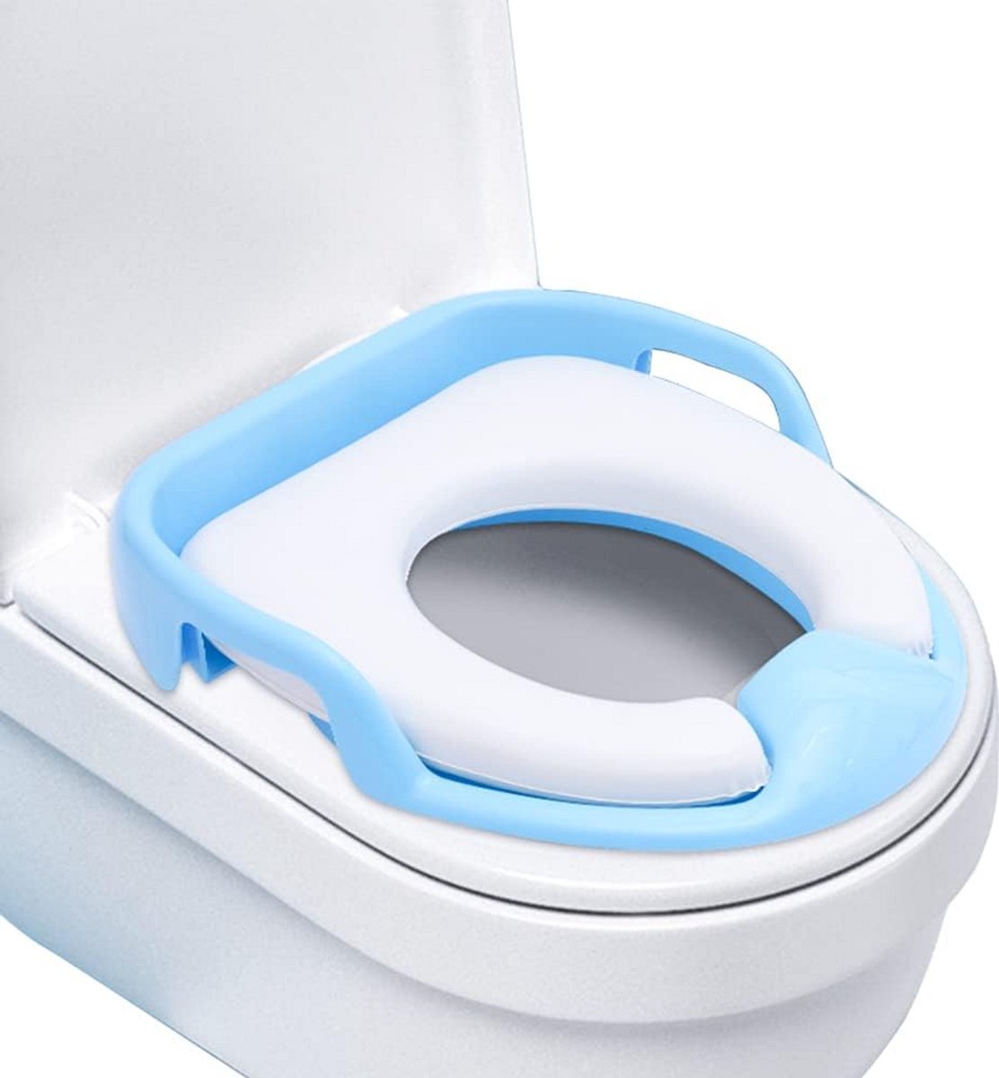Universele Kindertoiletbril met Zacht Kussen en Handvatten voor Zindelijkheidstraining (1-7 Jaar)**