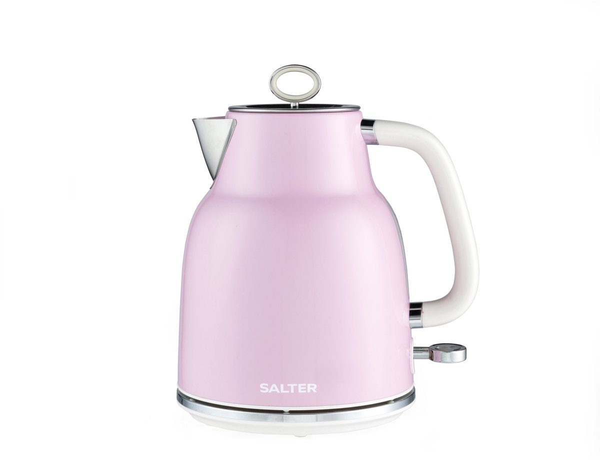 Salter Roze Retro 1.7L Waterkoker – 3KW Snel Koken - 360° - Kalkfilter