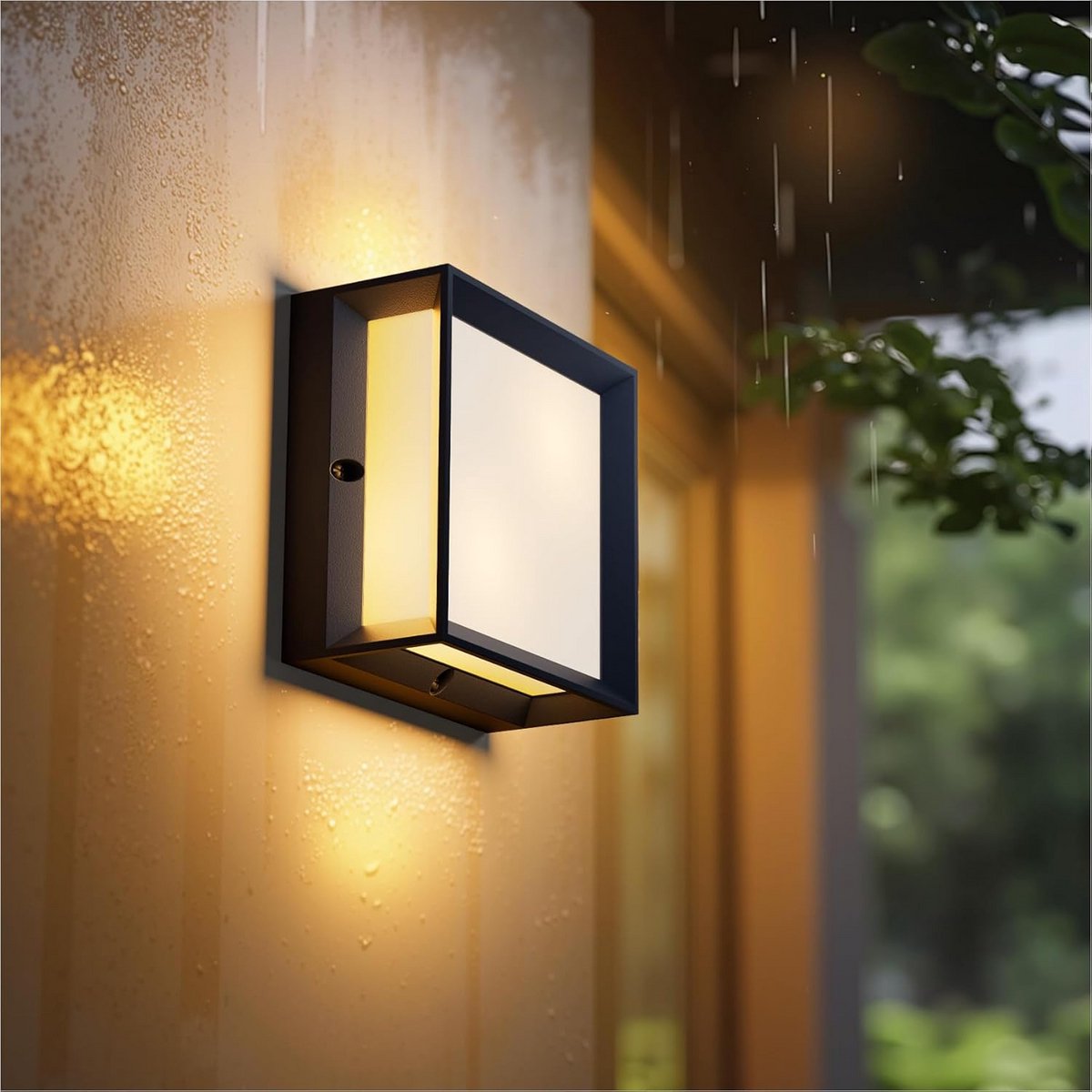 Waterdichte Buitenwandlamp IP65 - Geschikt voor 2xE27 - Antraciet