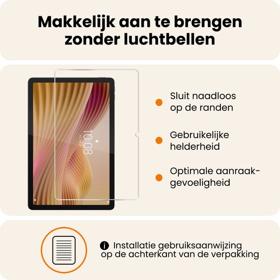 Gemakkelijk aan te brengen zonder luchtbellen. Sluit naadloos op de randen, bruikbare helderheid, optimale aanraakgevoeligheid.