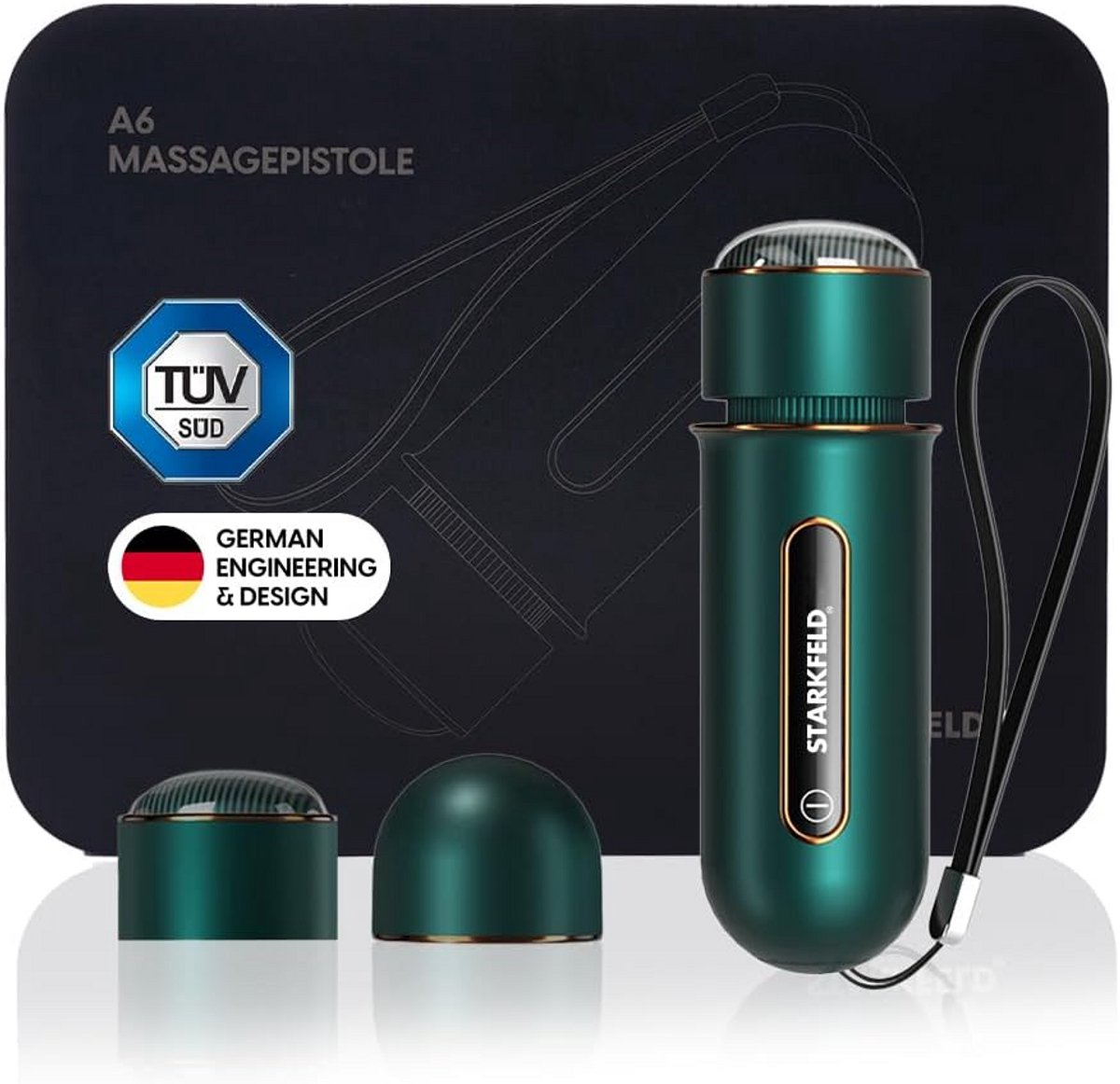Compact massagepistool voor diepe weefselmassage - Stille en krachtige spierontspanning