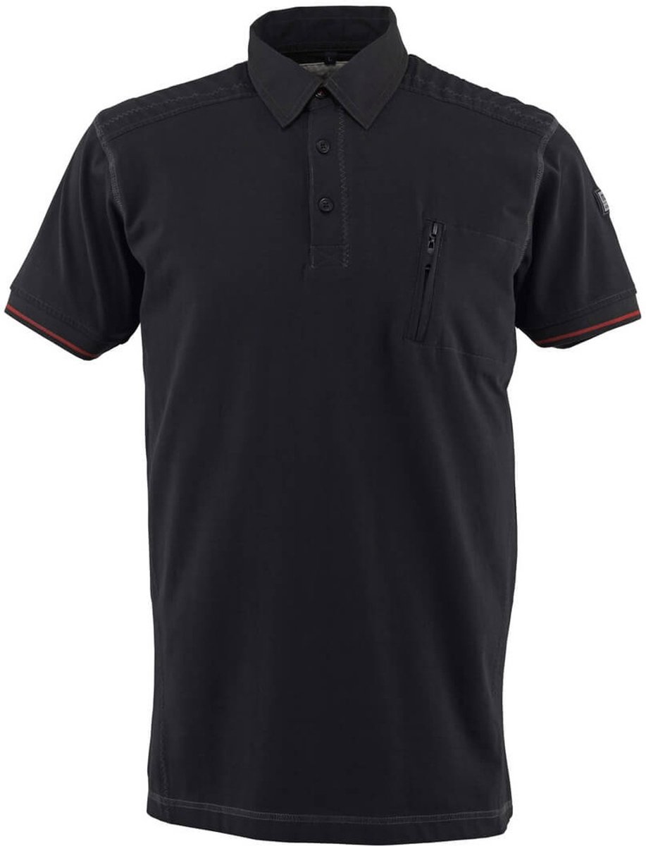 Mascot Frontline Poloshirt met borstzak 50351-833 - Zwart - 4XL