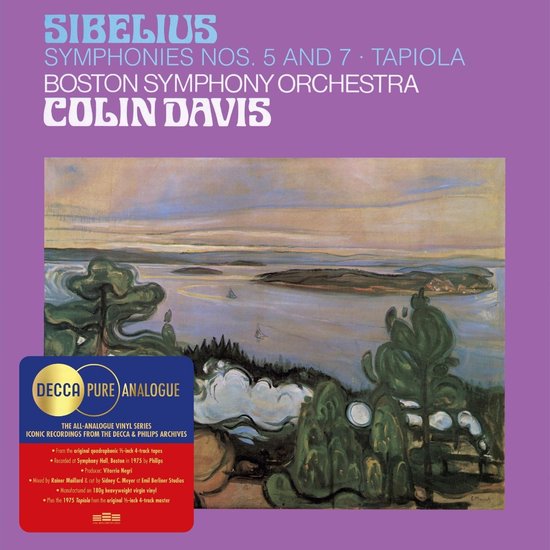 Boston Symphony Orchestra & Sir Colin Davis - Sibelius: Symphonies 5 & 7 (2 LP)