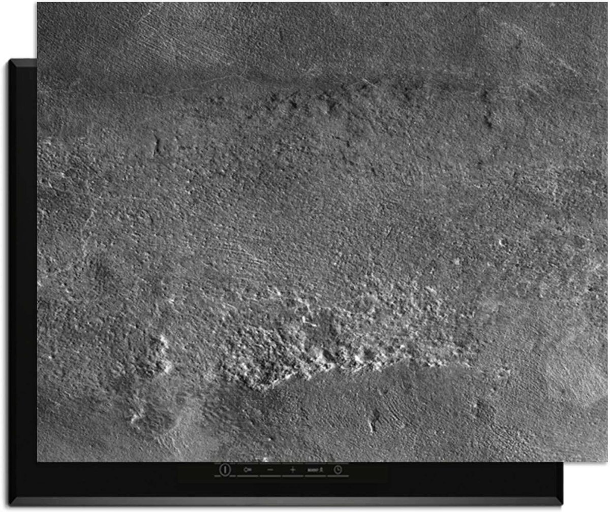 KitchenArt - Urban Stone Elegance – Inductie Beschermer - 76x51.5 cm - Kookplaat Beschermer - Luxe Afdekplaat Inductieplaat - Anti-slip & Oprolbaar - Beschermmat Inductiekookplaat