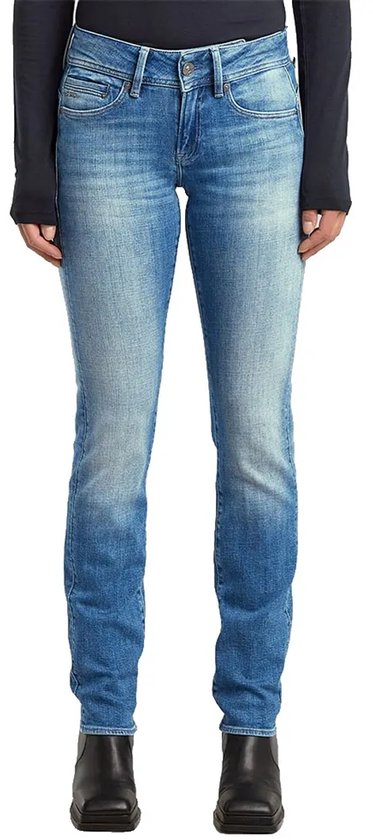 G-STAR Dames Jeans Midge Slim Straight - Comfortabele Slim Fit Jeans