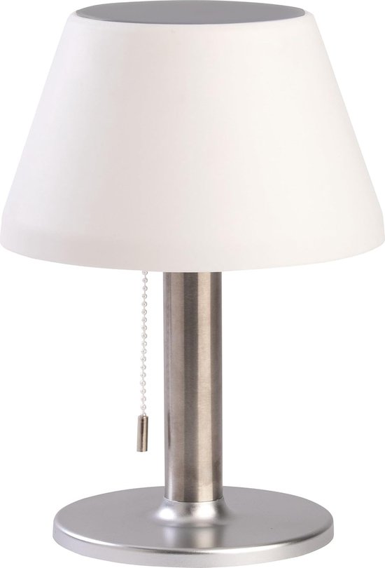 Foto: Draadloze led bureaulamp voor buiten usb c interface zonne energie batterijduur tot 6 uur ip44 beschermingsgraad dimbaar met nachtlampfunctie 