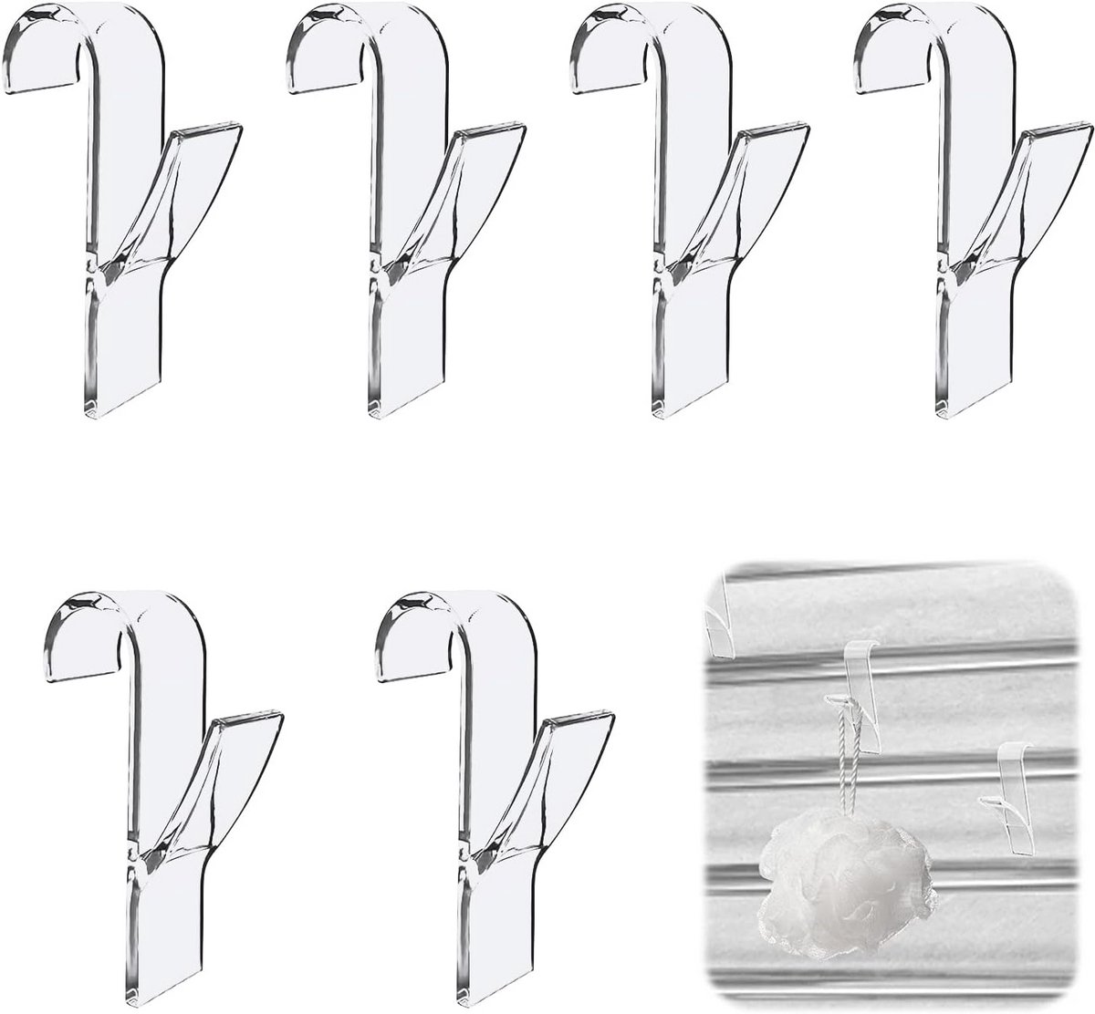 6 Stuks Bad Haken en Handdoek Houders - Ronde Radiator Haken voor Badkamer en Keuken