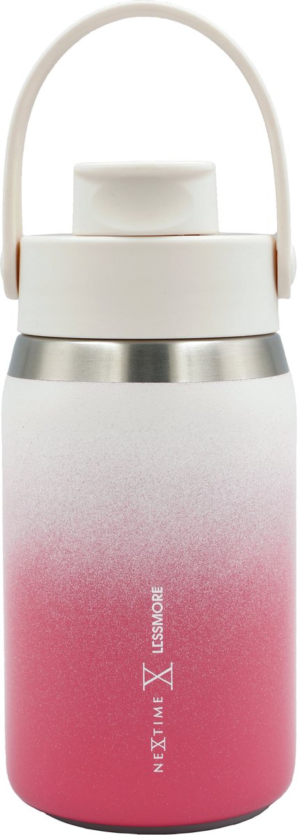 Thermische fles 355ml (12 oz)-95% gerecycled roestvrij staal - Cherry Blossom 'Canvas fles 12'