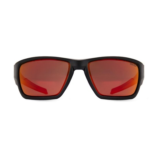 SINNER Jacara - Zonnebril - Polariserende SINTEC®-lenzen - Mat zwart/ rood - Unisex - One size - BIO based frame van Merkloos — afbeelding 2