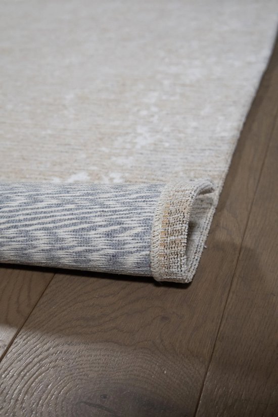 Dutch Style de vie - Tapis - Argentella 13 beige/naturel - PES/ Katoen/Viscose - Beige