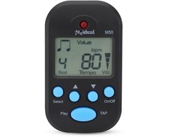 Ynkkvre - Metronoom - Draagbare Mini Metronoom - Clip-On Metronoom - Digitale Metronoom - 30-280 BPM - Clip & Koord - Hoofdtelefoon Uitgang - Batterij Inbegrepen