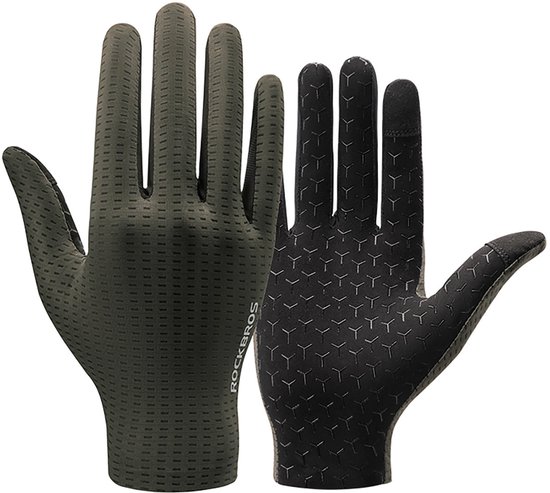 Gants De Cyclisme Ziener Pour Hommes, Noir, Antidérapants, Coupe-vent