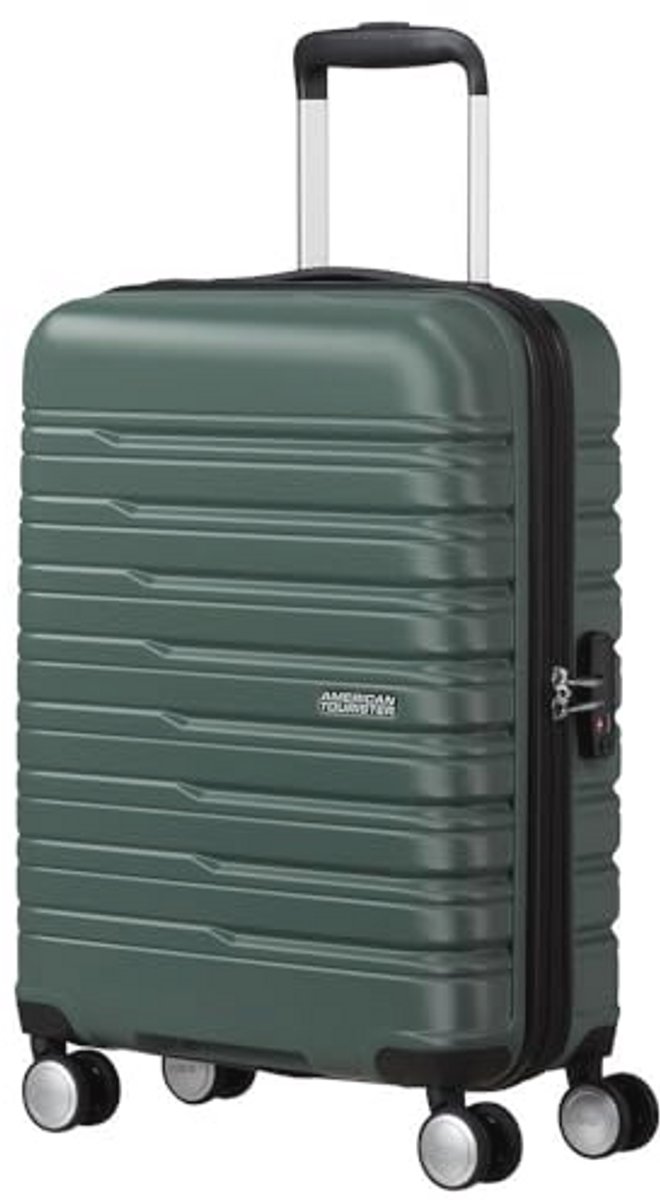 Spinner Handbagage 55 cm - 34 L - Groene Koffer met uitvouwfunctie