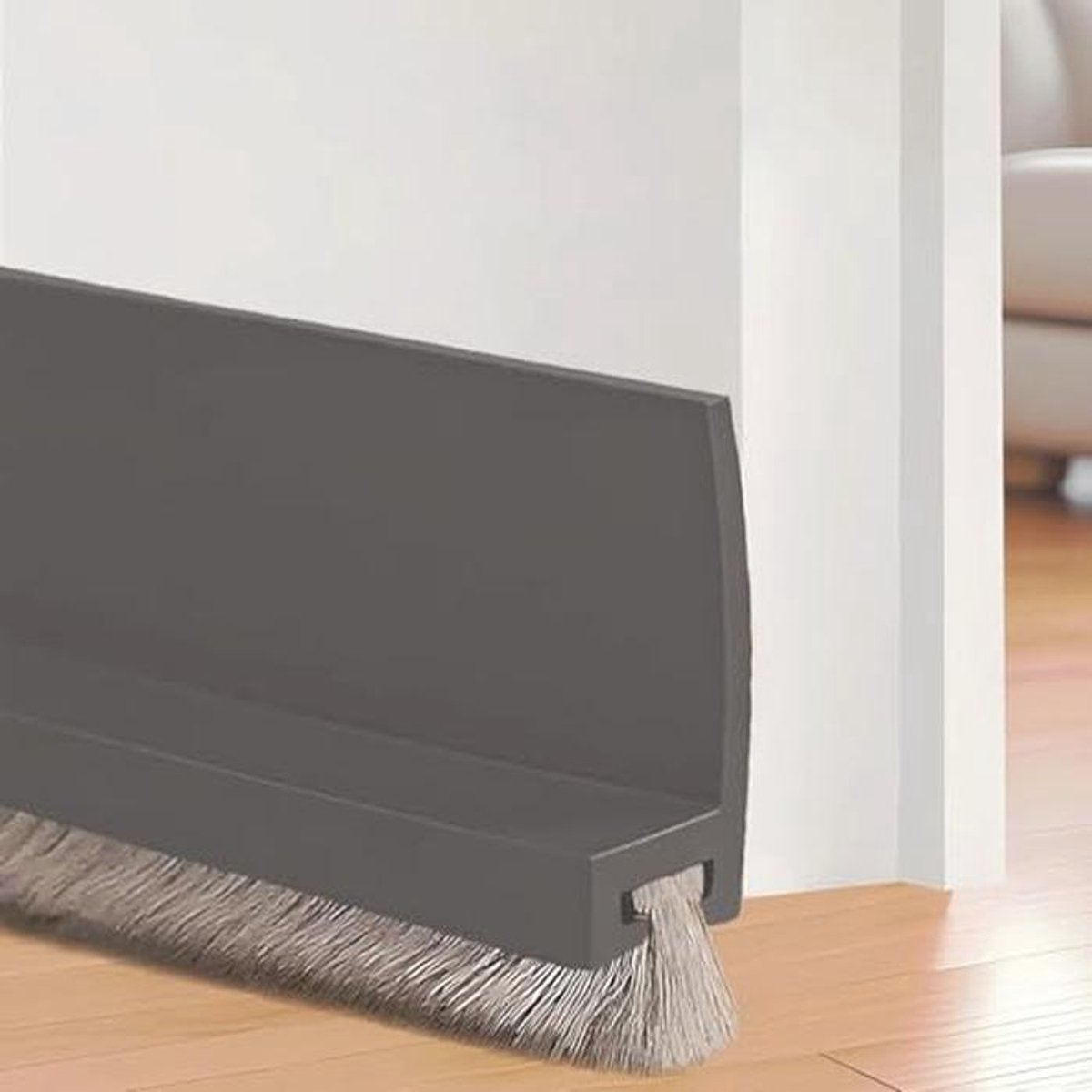 Deurafdichting met Borstel en Zelfklevende Tape - Vloerafdichting voor Deuren 100 cm