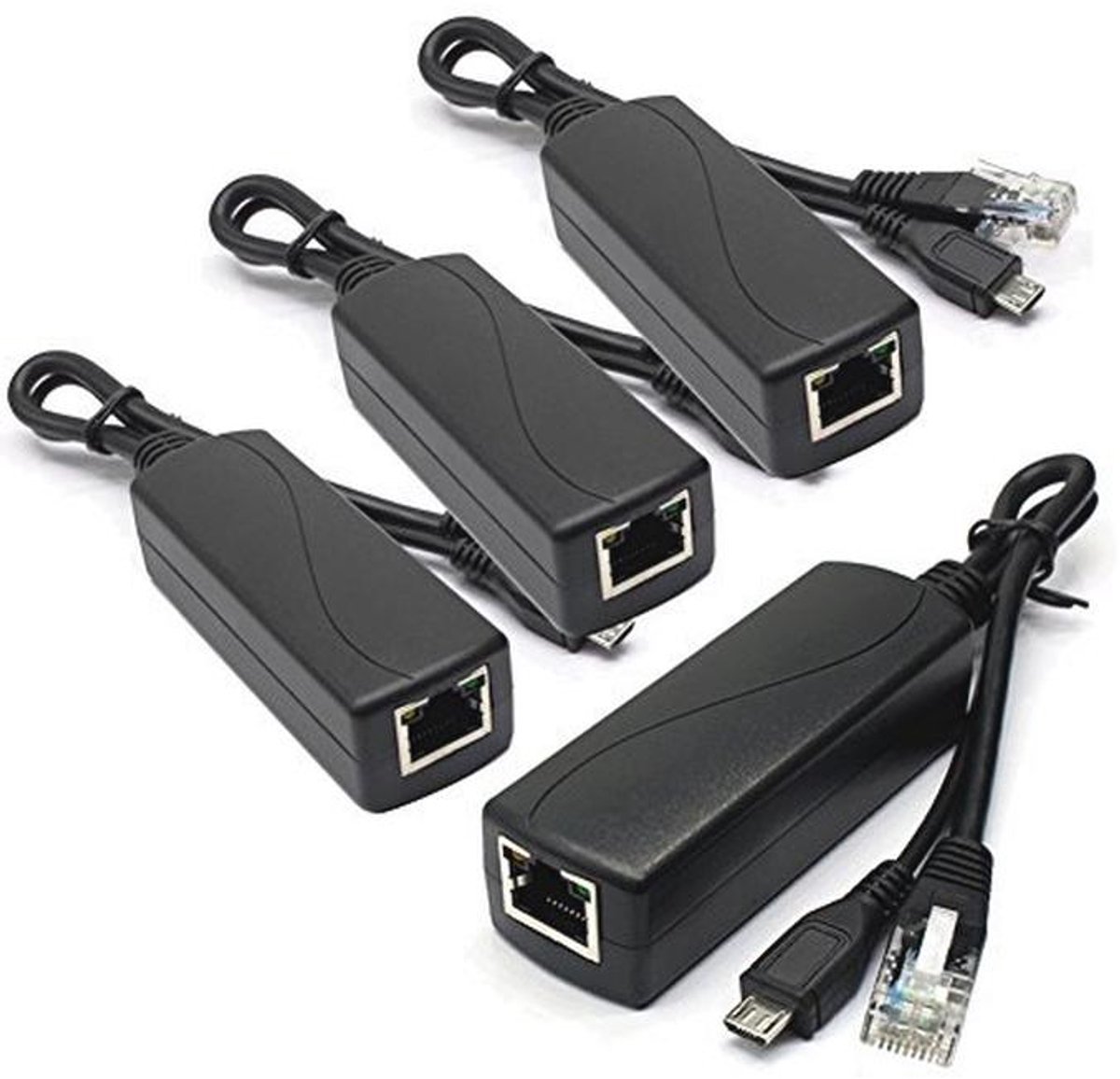 4-pack Actieve PoE Splitter 5V 2.4A voor Raspberry Pi en IP-camera's