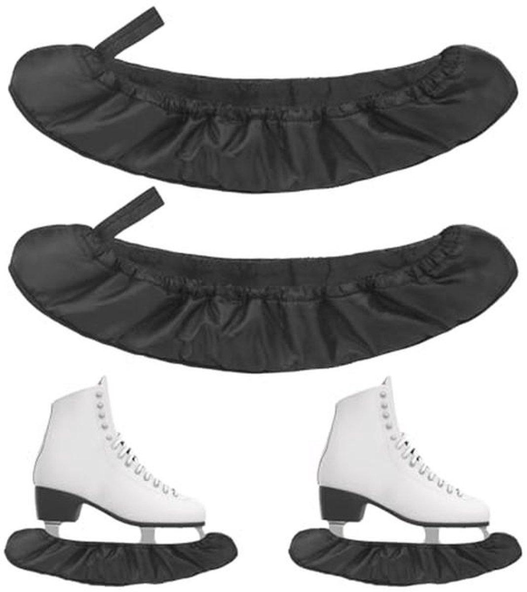 Schaatsbeschermers voor schaatsen – Bescherming voor ijshockey, kunstschaatsen, dames, heren en kinderen, 28 – 34 cm
