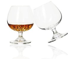 Set van 2 Kristallen Brandyglazen voor Cognac en Whiskey - Perfect als Cadeau