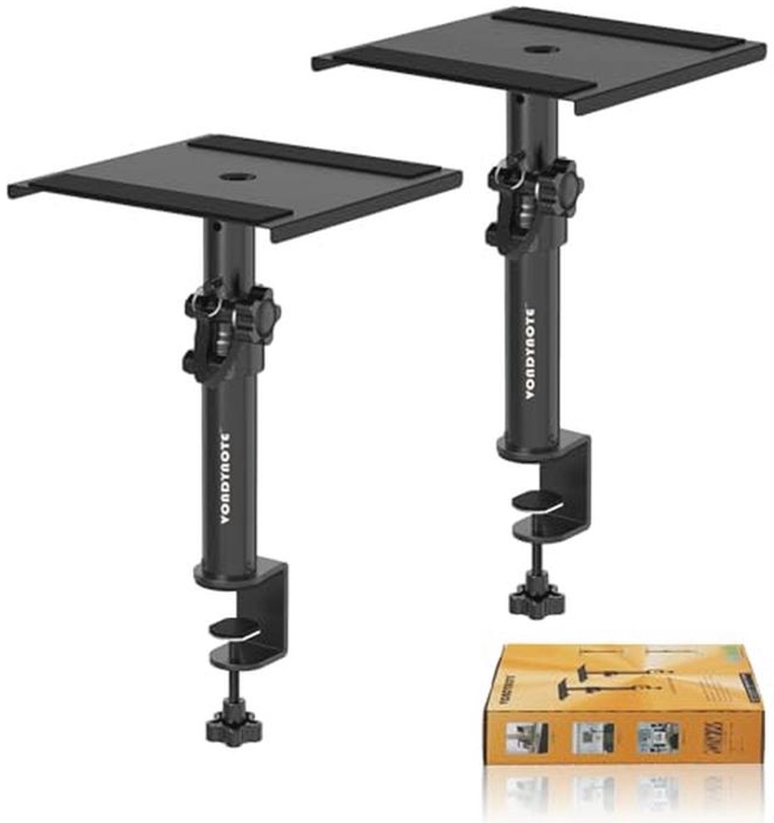 2-in-1 Verstelbare Desktop Klem Speaker Statieven voor Studiomonitors