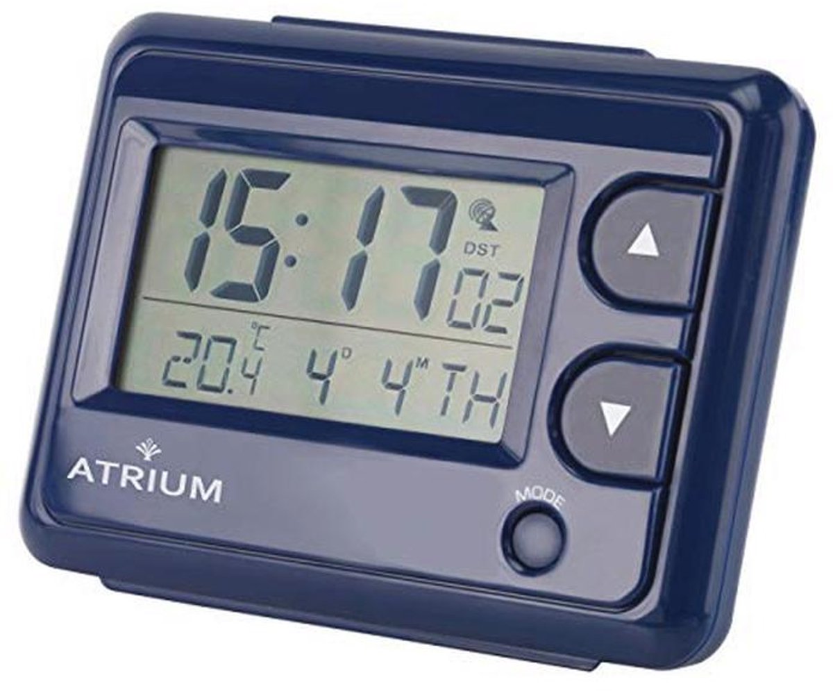 Digitale radio wekker met wereldtijd en binnen temperatuur