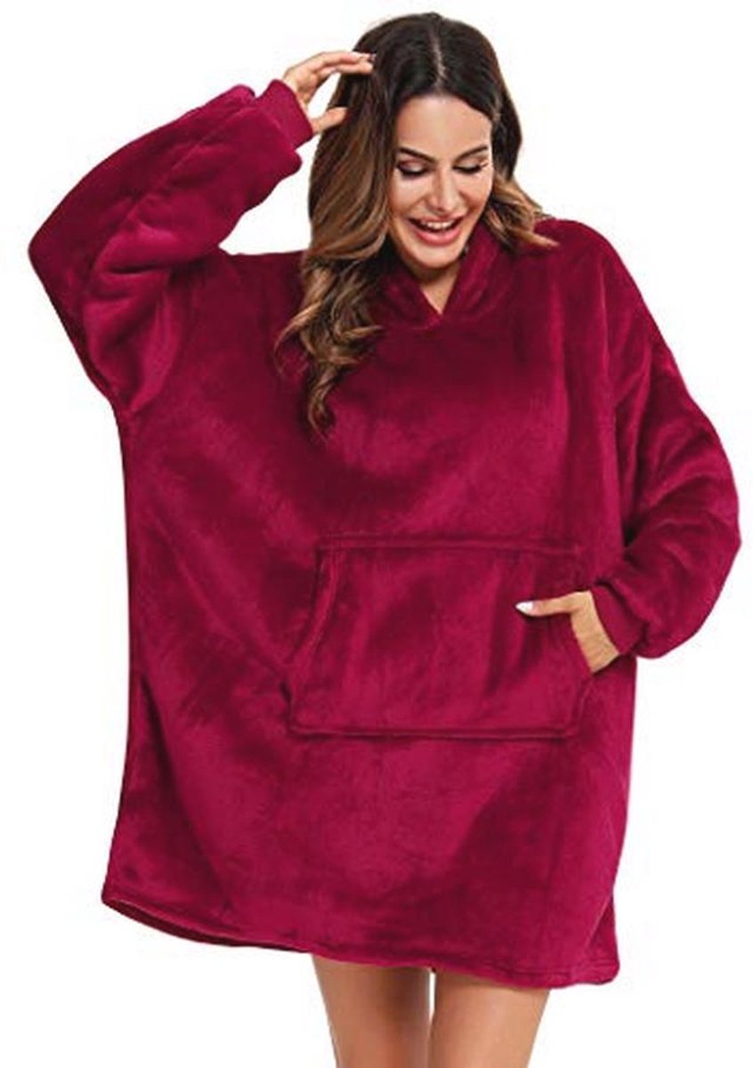 Oversized Sherpa Hoodie met Capuchon - Zachte, Warme Sweatdeken