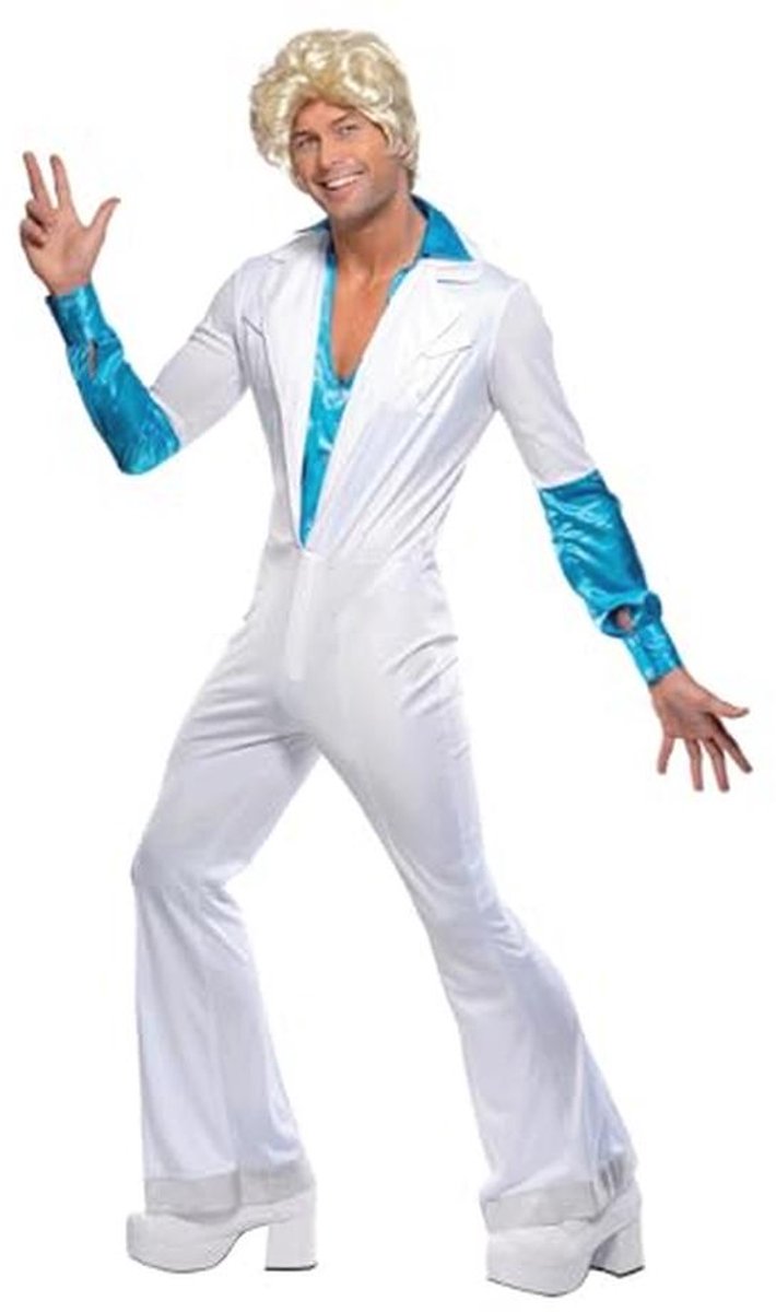Disco Man Kostuum - Alles-in-één - Wit