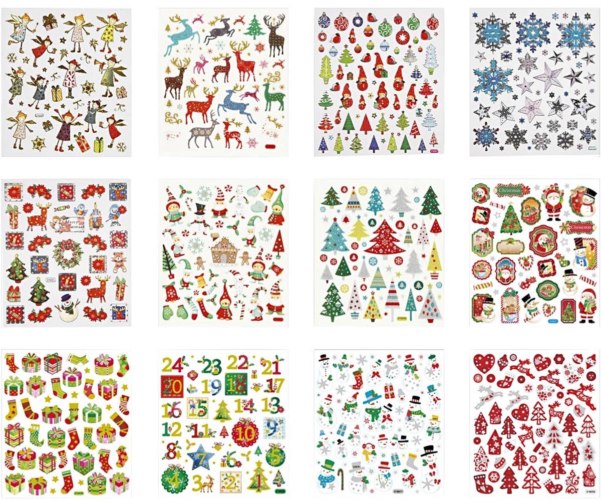 Stickerboek - Diverse Kleuren - Kerstmis - Kerst - 1 stuk
