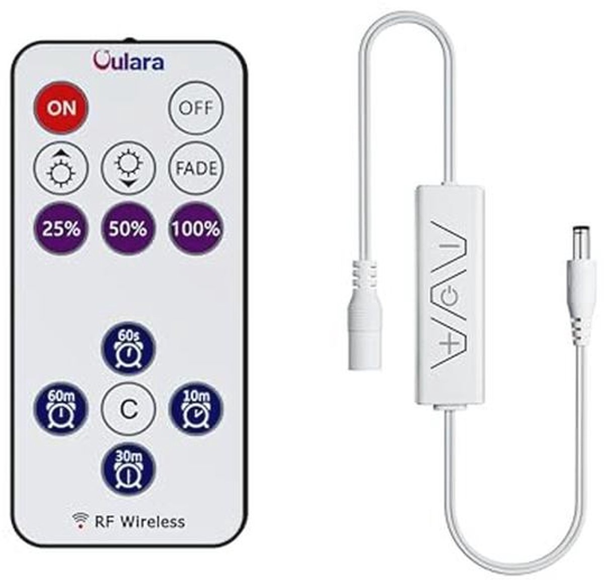 Led-controller met afstandsbediening en dimmer voor 12V-24V LED-strips