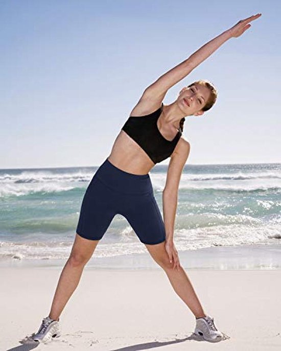 Hoge Taille Yoga Shorts voor Dames - Ademend en Comfortabel met Zakken — afbeelding 5
