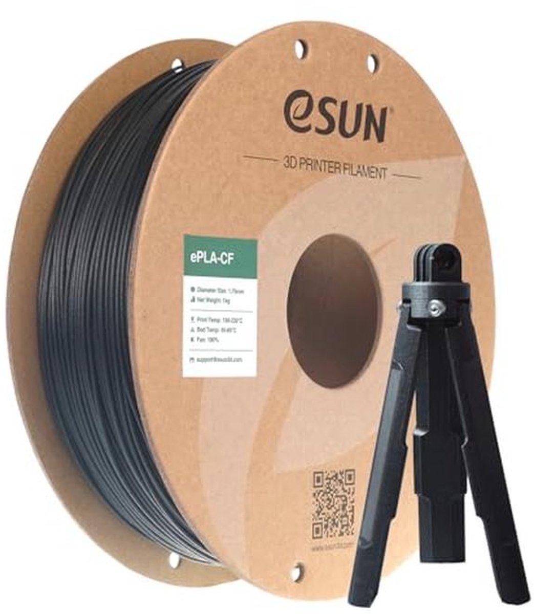 Koolstofvezel Versterkte PLA Filament 1.75mm voor 3D-printen - 1KG Spoel (Zwart)
