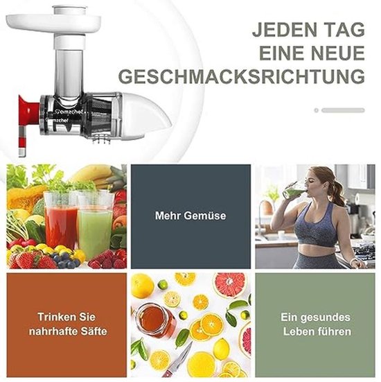Sapcentrifuge Accessoires voor het Extraheren van Groenten en Fruit - Wit — afbeelding 5