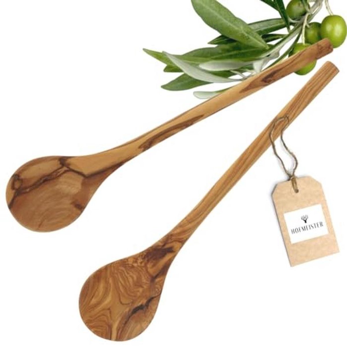 Houten Kooklepels van Olijfhout - 30 cm