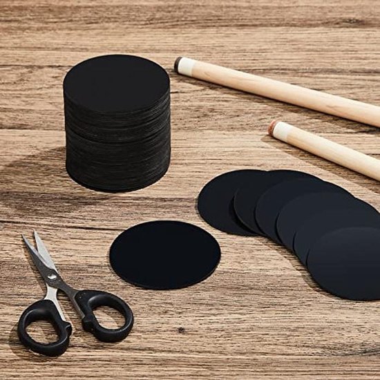 50 Stuks Pooltafel Voet Pads - Rubber Shims voor het Egaliseren van Tafels en Stoelen — afbeelding 2