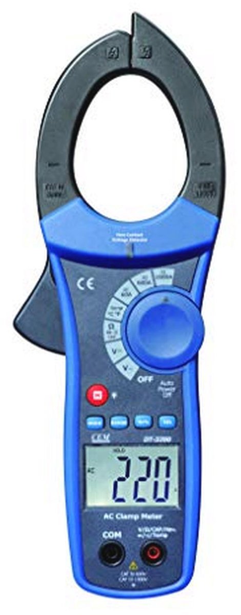 Multimeter en stroomtang tot 1000 A AC - Contactloze spanningsmeter met doorgangstest