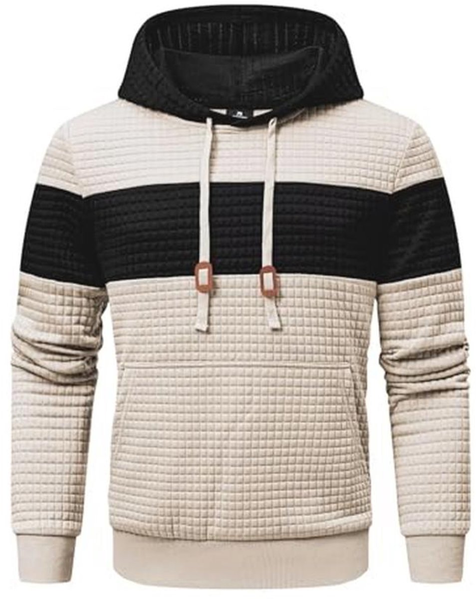 Lange Mouwen Capuchontrui voor Heren - Warme Hoodie met Kleurblok