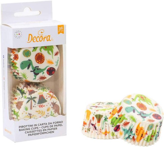 SAVITA 24 Stuks Tekenfilm Thema Cupcakevormpjes, Rood Witte Papieren