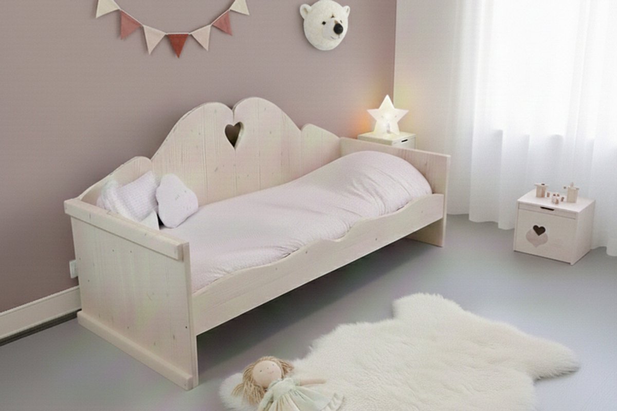 Rockwood® Kinderbed Isabelle inclusief montage inclusief blik beits grey wash Naturel