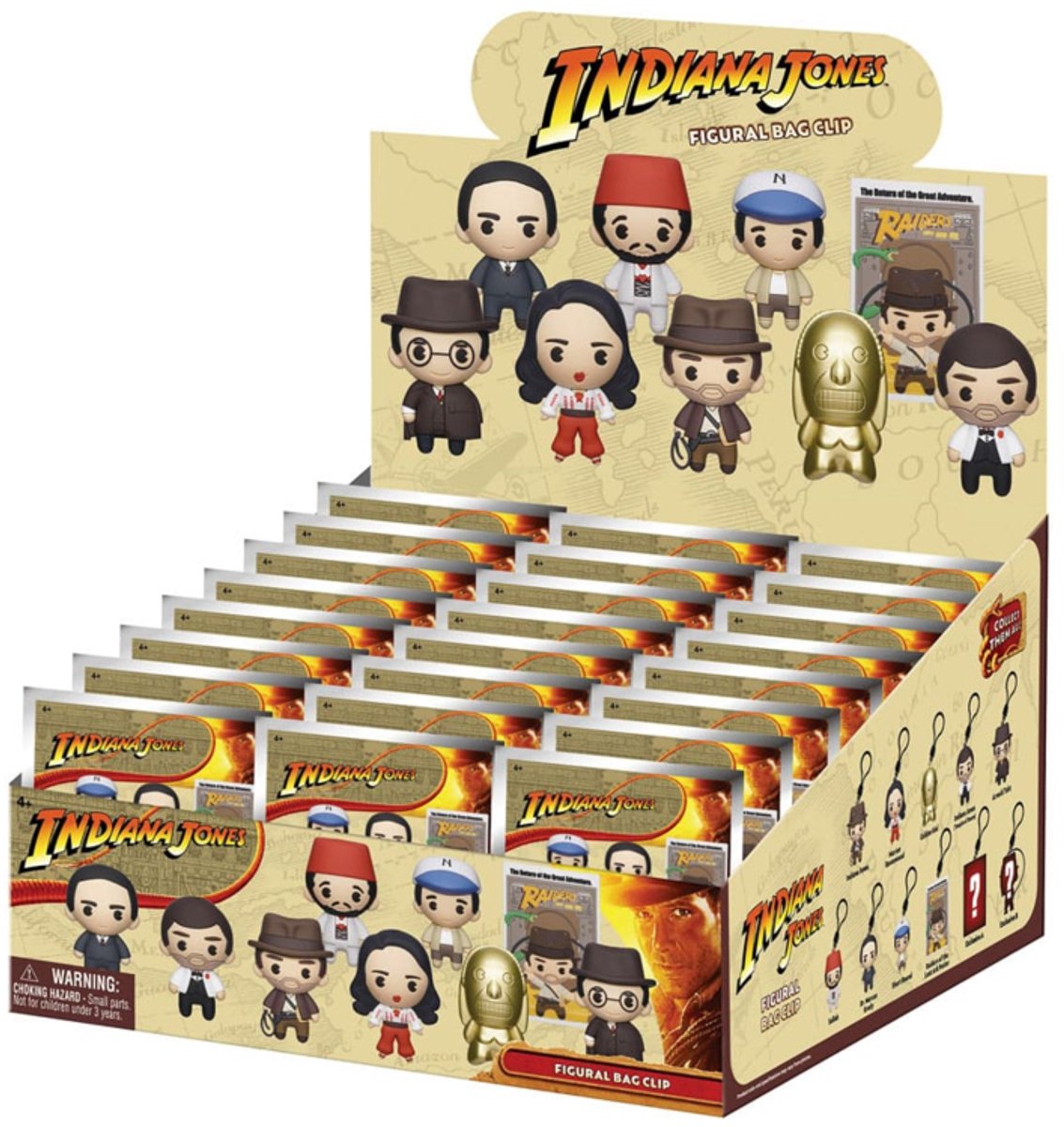 Indiana Jones 3D PVC Bag Clips Display (24)