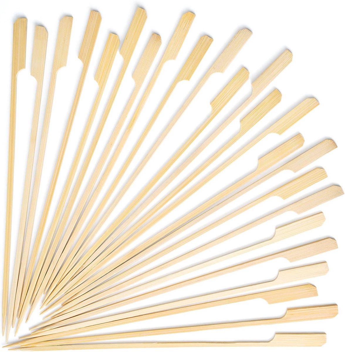 Grote Bamboe Spiesjes voor Kabobs en Barbecue - 100 Stuks