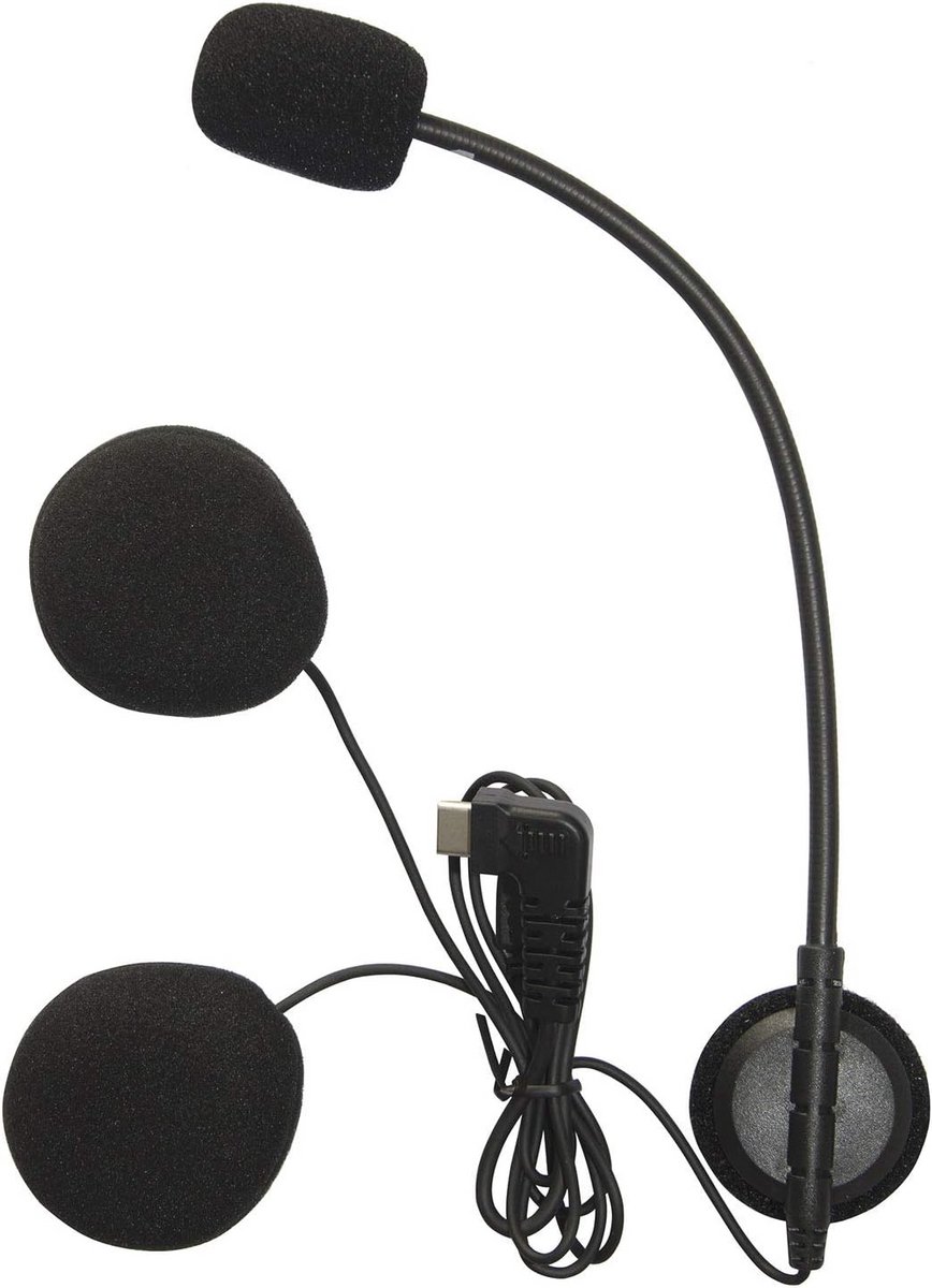 USB Type C Headset en Microfoon voor Motorhelm - Geschikt voor BT-S2 en BT-S3 Intercom