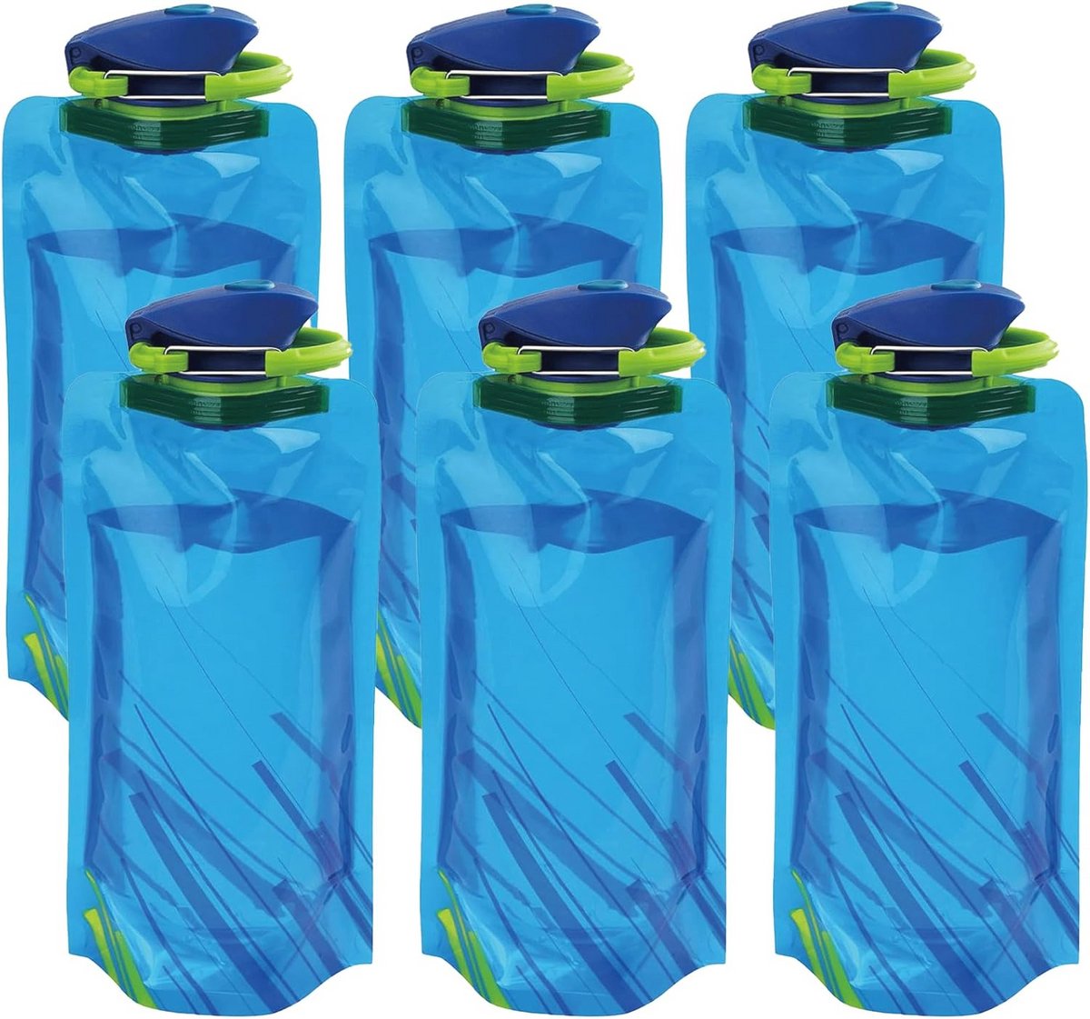 Opvouwbare drinkfles 700 ml – Flexibele waterfles voor festivals, wandelen en reizen