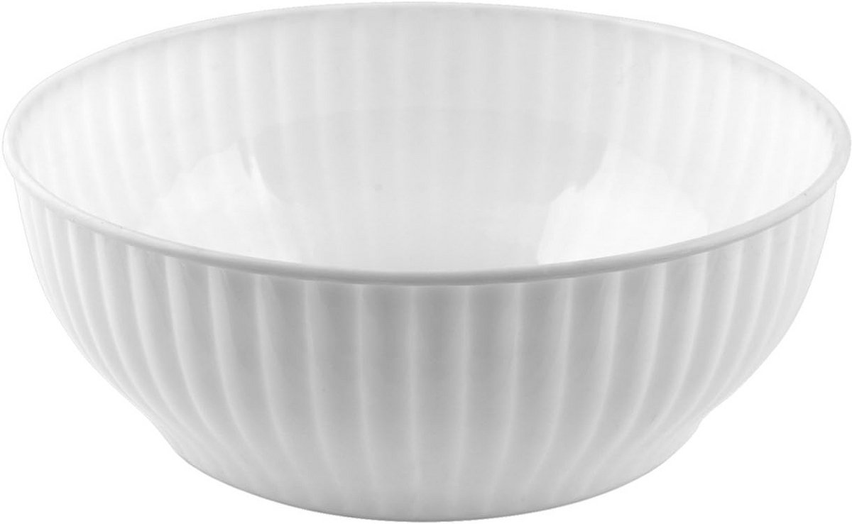 Grote Witte Serveerschaal Salad Bowl 24 cm