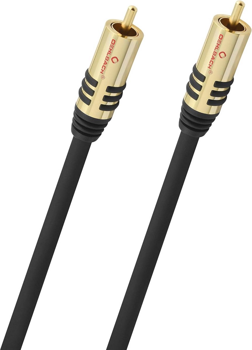 RCA Subwooferkabel 2m - Audiokabel - OFC en Flexibel