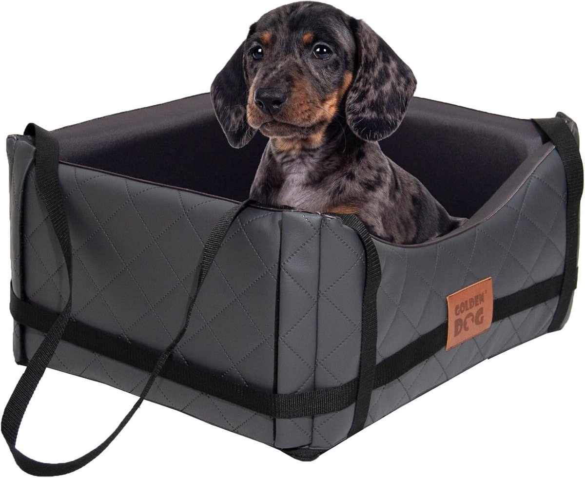 Luxe Honden Autostoel XL Kunstleer - Waterdichte Hondendeken en Bench voor Auto