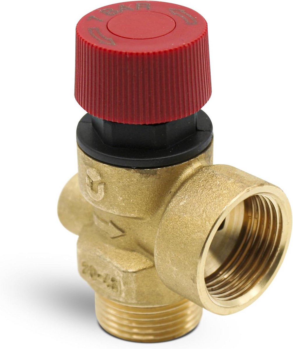 Veiligheidsventiel 3/4 inch, 7 Bar - Drukventiel voor Verwarming, Boiler en CV-ketel
