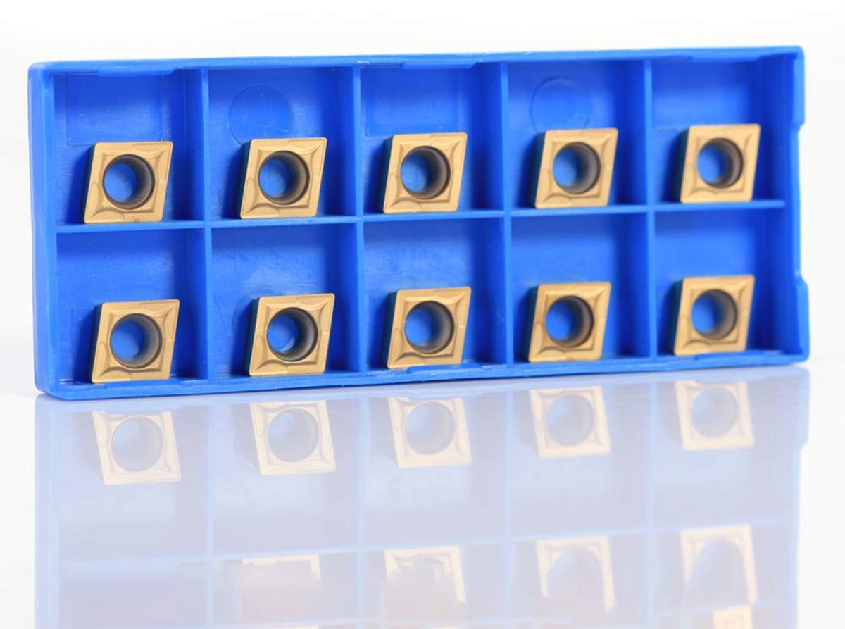 Diamantvormige CNC Snij-inserts - 10 Stuks Indexeerbare Draaibank Frezen met Opbergdoos