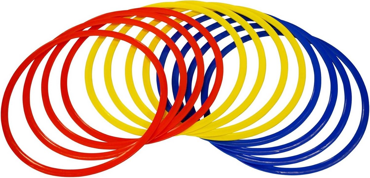 Agility Trainingsset met 12 Hoepels voor Snelheid en Coördinatieoefeningen
