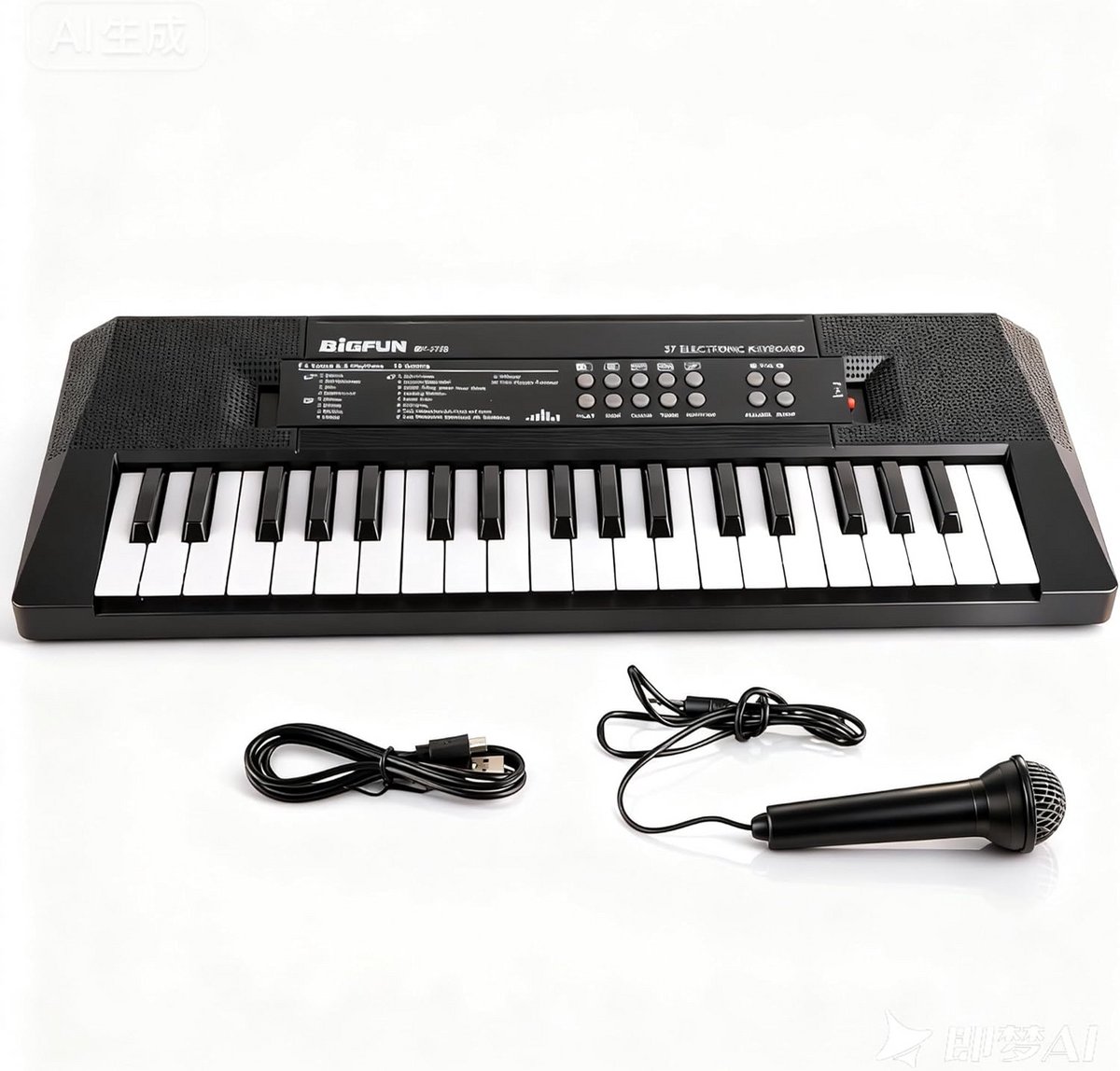 Digitaal Pianotoetsenbord 37 Toetsen met Microfoon - Compact en Draagbaar Elektrisch Keyboard voor Kinderen