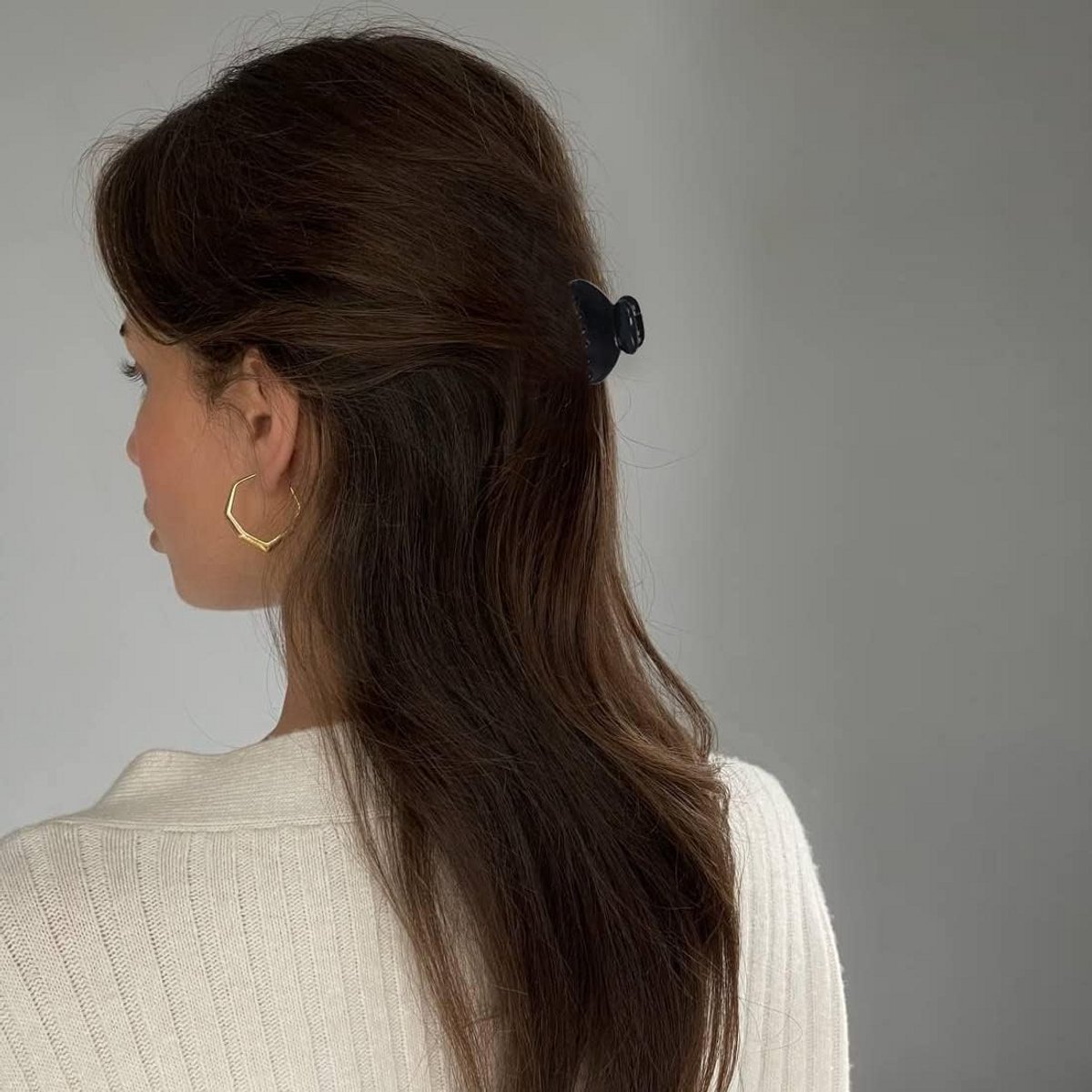 8 Stuks Kleine Haarklauwclips Zwart voor Medium en Dun Haar